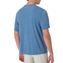 Champion, Novelty Sport, Wicking, Anti-Odor Lightweight Men's T-Shirt, Antique Blue Heather C Logo