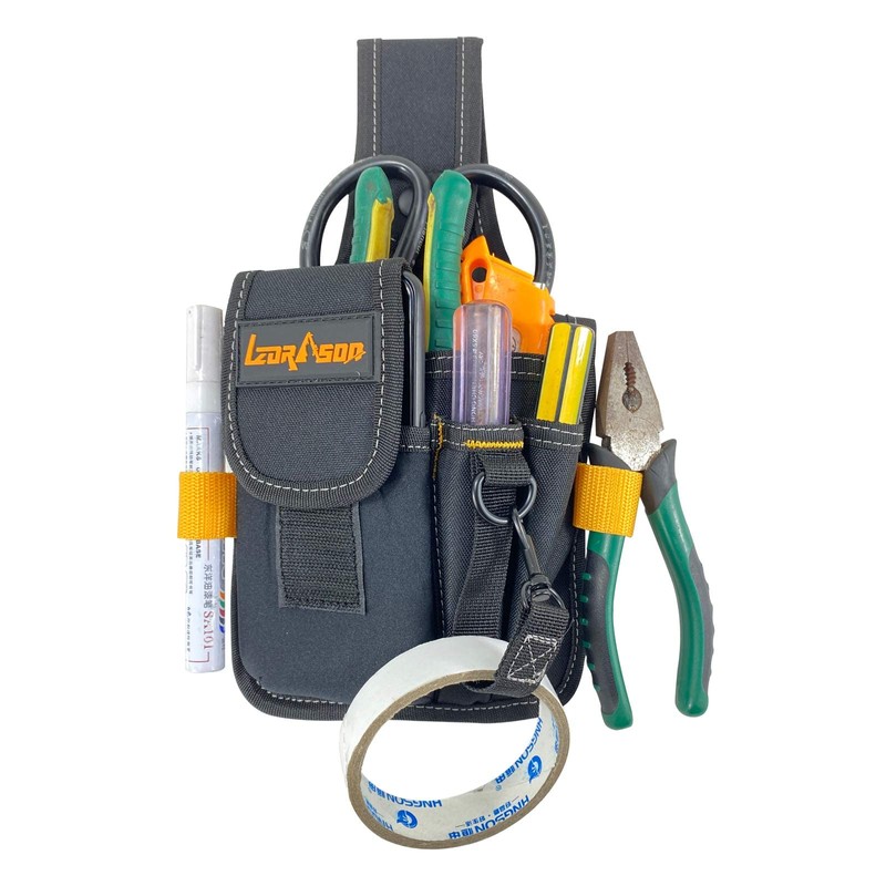 Small Electrician Tool Pouch with Tool Belt Clip, Electrician Tool