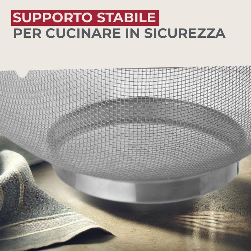 Fackelmann Colapasta 20 cm In Acciaio Inossidabile - Rete Fine