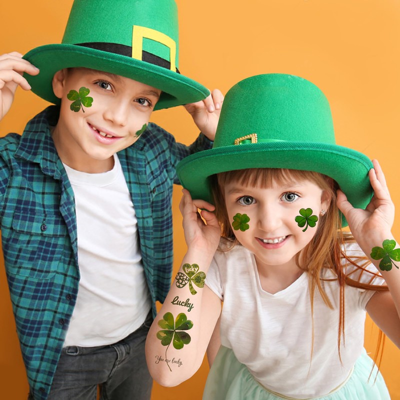 80Pcs St Patricks Day Tattoos,St Patricks Day Temporary Tattoos,St Patricks