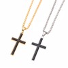 HSIXHAF 2 x Cross Chain Men Women 925 Sterling Silver