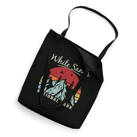 Vintage Retro Hiking Camping White Sands National Park Tote Bag