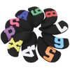 10pcs Golf Iron Head Cover with Large Color Number Waterproof
