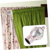 Operitacx Curtain Pole Decorative Head Rods Curtain Rod for Room
