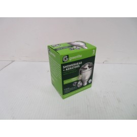 Greenlite Lot of 5 Greenlite Bathroom Shower Head Water Saving Kit w 3 Aerators/Pack