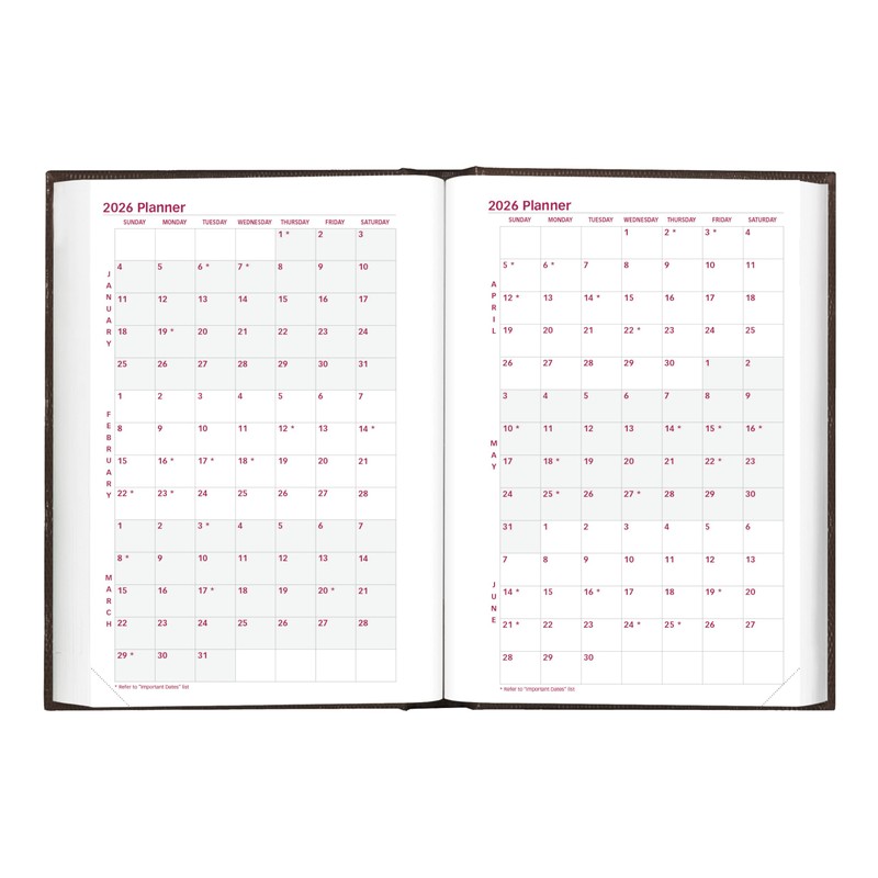 Brownline® 2026 Traditional Daily/Monthly Planner, Untimed Journal, 12 Months, January
