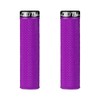Deity Purple Bicycle Handlebar Grips (2 Pack, Foam)