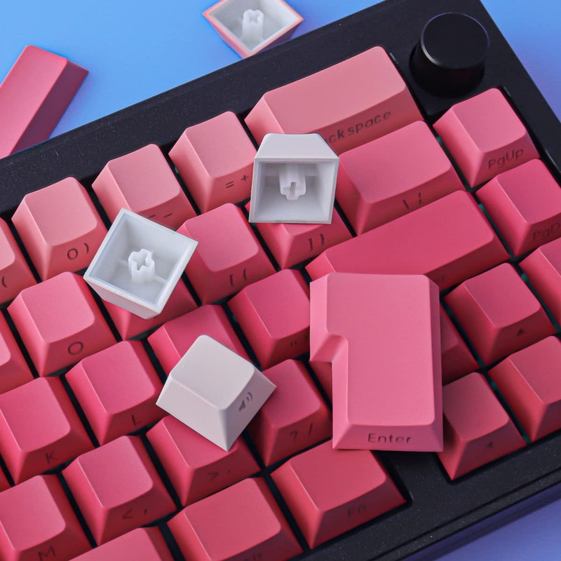 Keycaps 135 Keys PBT Letter Side Print Shine Through Keycaps