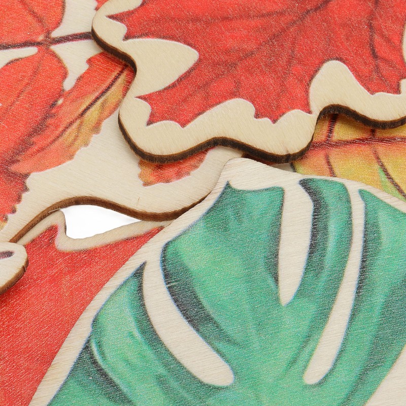 Wooden Leaf Shaped Puzzle Children Party Funny Jigsaw Puzzles Educational