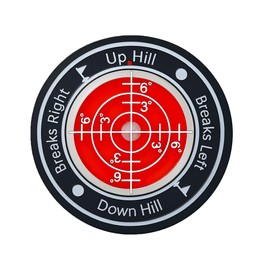 1 PCS Golf Ball Markers Reader，Golf Marker with Bubble Level,Golf Ball Markers For Putting Green For Giftable Golf Gadget Tool