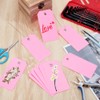SOFPLATE Pack of 100 Pink Waterproof Labels Blank Shipping Labels