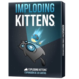 Exploding Kittens Imploding Kittens Expansion Card Game for Cat Lovers and Explosions from 7 Years 2 to 6 Players 15 Minutes per Game Spanish