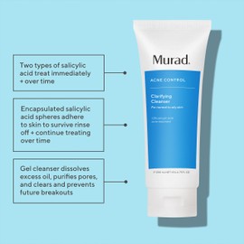 Murad Acne Control Clarifying Cleanser – Salicylic Acid & Green Tea Formula for Acne, Deep Pore Cleansing, Oil Control & Breakout Prevention for Clear, Balanced, Healthy-Looking Skin – 2 Fl Oz