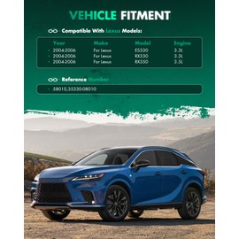 SCITOO Automatic Transmission Kit for Lexus ES330 RX330 RX350 for Toyota Avalon Camry Corolla for Highlander Matrix for RAV4 for Sienna Solara 58010 35330-08010 2004-2013 2.4L 3.0L 3.3L 3.5L