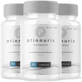 (3 Pack) Atinnuris Capsules, Atinnuris Dietary Supplement, Atinnuris to help Soothe Ear Nerves, Atinnuris to Support Healthy Hearing, Atinnuris Advanced Formula Pills, Atinnuris Reviews (180 Capsules)