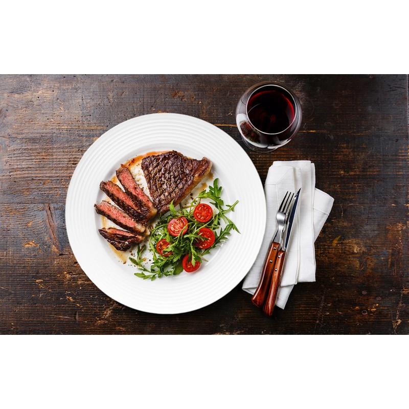 Bone China 16 Piece Dinnerware Dish Set, Service for 4,