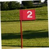 BESPORTBLE 2pcs Golf Set Flags Golfs Practice Flagstick Portable Flagpole