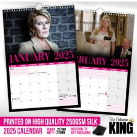 Shirley Carter - 2025 Wall Calendar // Funny/Quirky/Christmas/Birthday/Gift Idea/Present/Novelty/Humour/Secret Santa/Year Planner/Office Gift