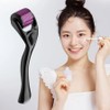 Face derma roller facial massage meridian gua sha elasticity lifting home care 0.2mm / 페이스 더마 롤러 얼굴 마사지 경락 괄사 탄력 리프팅 홈케어 0.2mm