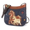 CHALA - Bandolera con correa ajustable, Horse Family - Navy,