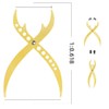 HOTWE Eyebrow Golden Ratio Ruler, 1:0.618 Makeup Measurement Tool,Eyebrow Marking
