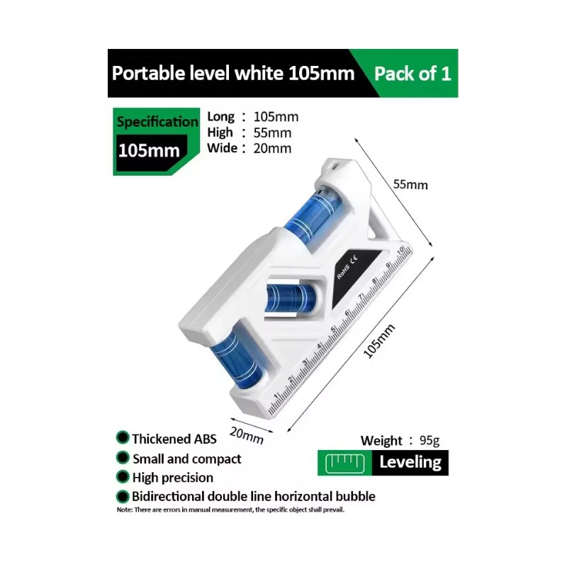 Mini Magnetic Pocket Level for Home & DIY – 3-Angle