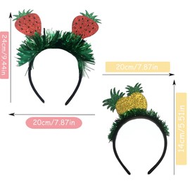 Floatdream 2 Pieces Cute Fruit Headband, Strawberry Headband, Decorative Fruit Headband, for Parties, Shows, Gatherings, Birthday Parties