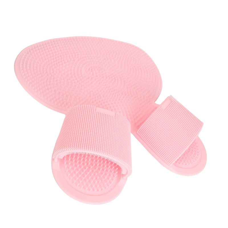 Foot Scrubber Shower Mat with Strong Suction Cups Prevent Slip