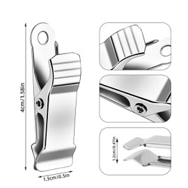 32 Pack 1.58 Inches Metal Mini Clamps, Mini Spring Clamp, Metal Alligator Clips with Smooth Jaw, Crocodile Alligator Clips Crocodile Clamps for Clothes, Photos, Curtains,Smooth jaw 5/16 Inch Capacity