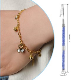 PATIKIL Bracelet Helper Tool, Bracelet Helper to Put on Yourself Jewelry Helper Fastening and Hooking Equipment for Necklace Watch Clasps, Blue