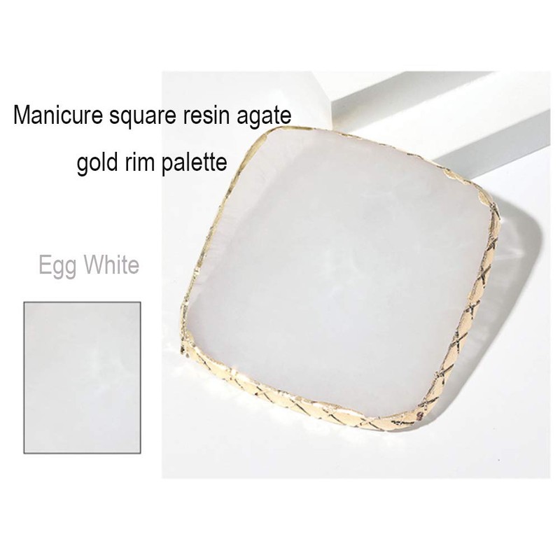 1 Pack Nail Square Palette Crystal Resin Agate Phnom Penh