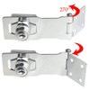 TOVOT 4PCS 4" Keyed Hasp Locks Door Hasp Latches Lock