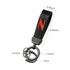 VERSAINSECT Fiber Style Car Keychain Z Emblem Microfiber Leather Key