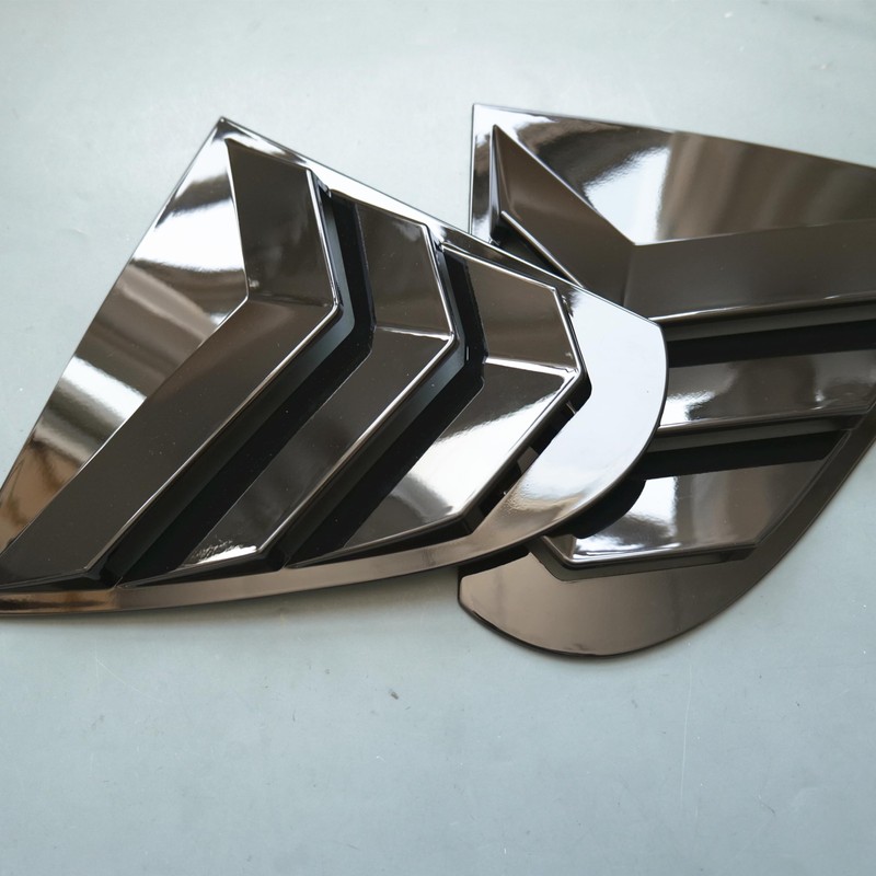 ZiWen 2X Sport Style Quarter Window Scoops Louvers for Mitsubishi