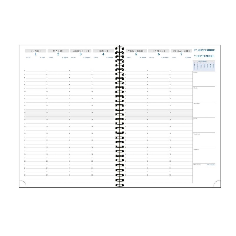 Exacompta Weekly Diary SAD 29 - Méline Collection - Dimensions: