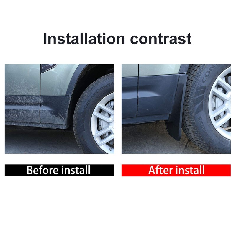 YIWANG 4pc/set Car Mudguard Fender Mud Flaps Splash Guards For