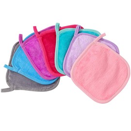Makeup Removal Face Cleansing Cloth, Reusable Flannel Face Towels, Makeup Remover Wipes for Sensitive Skin, for Makeup Remover Beauty Facial Cleansing（7 colors）