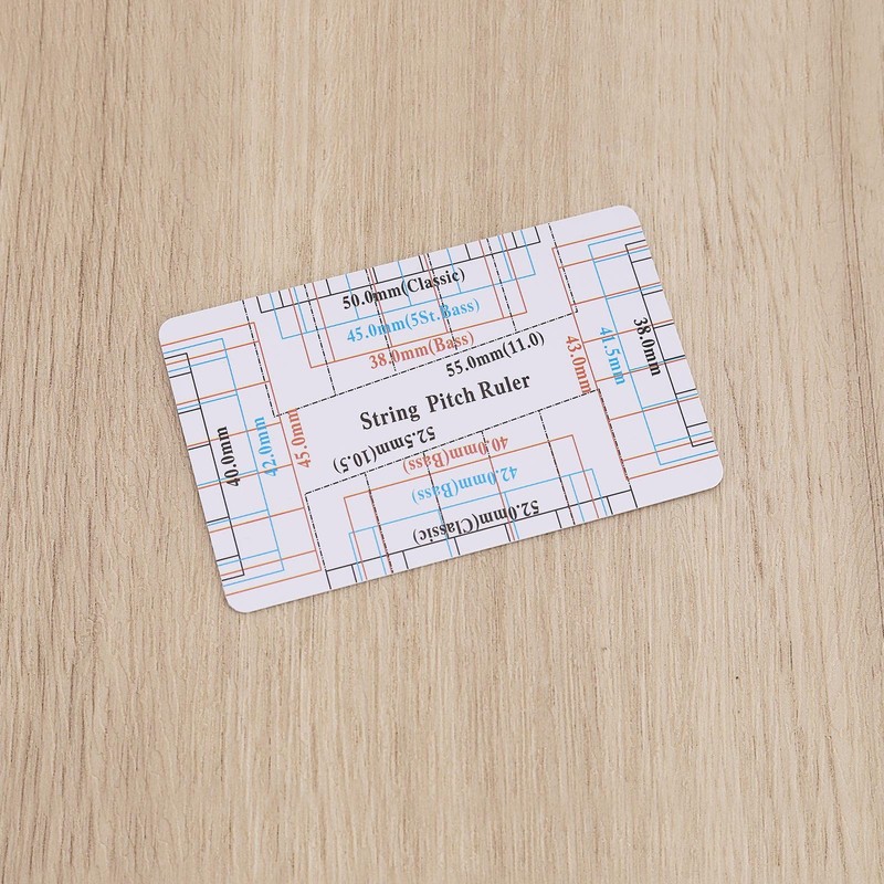 eMagTech 3Pcs Guitar Neck Ruler String Action Gauge Ruler Fret