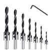 Pfloge® 7 Pcs HSS 5 Flute Senker Bohrer Set Screwdriver