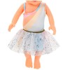 WOONEKY 18 Inch Doll Tutu Skirt American Doll Clothing Sets