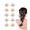 YFFSFDC Bangs Clips, Pearls Hair Clips, Mini Hair Clips, Hair