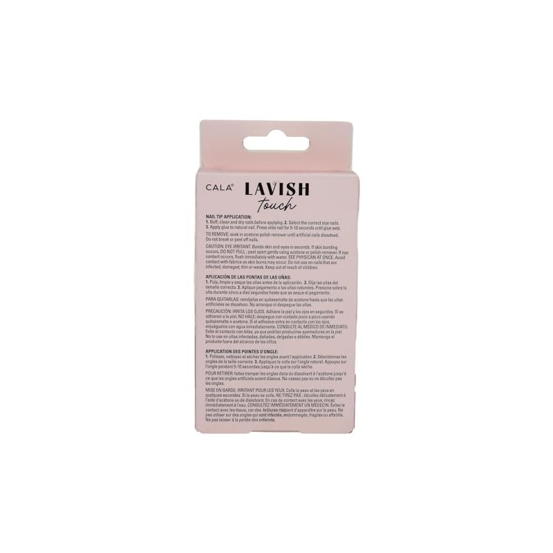CALA - "Lavish Touch" uñas postizas largas (24 uñas en