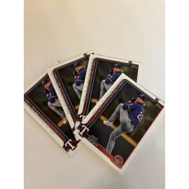 2025 Topps Baseball Series 1 #62 Jon Gray, Texas Rangers"4-card lot"