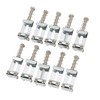 60Pcs Guitar Bridge Saddles Tuning Stability Silver No Burrs Easy