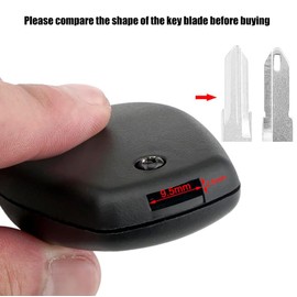 2 Buttons Key Fob Cover Replacement For Rena-ult Trafic Master Kangoo Dacia Dustuer Sandero Logan Opel Movano Vivaro, Car Remote Key Case(No Blade)