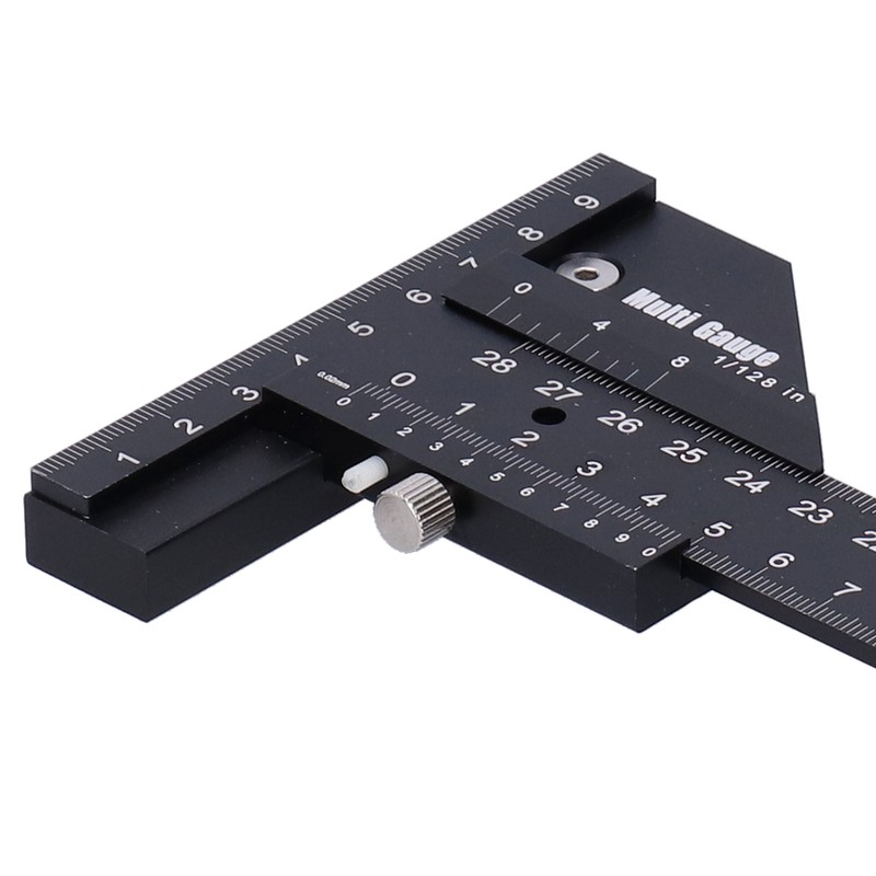 Woodworking Scribing Ruler Marking Measuring Gauge Tshaped Multifunctional Carpentry Tool
