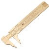 Brass Pocket Caliper with Double Scale Sliding Gauge Bead Measuring