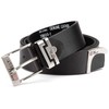 BEZLIT Men's Belt with Metal Clasp, black