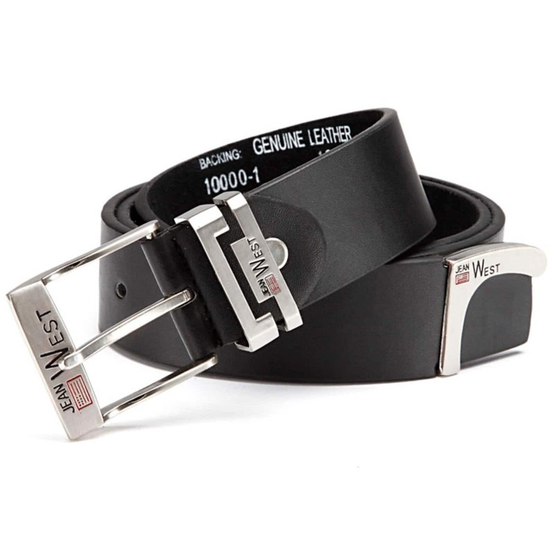 BEZLIT Men's Belt with Metal Clasp, black
