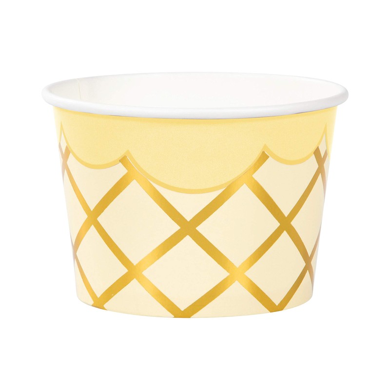 Creative Converting Ice Cream Party Treat Cups with Spoons, 8